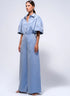 Dutchess bardot pants blue lurex